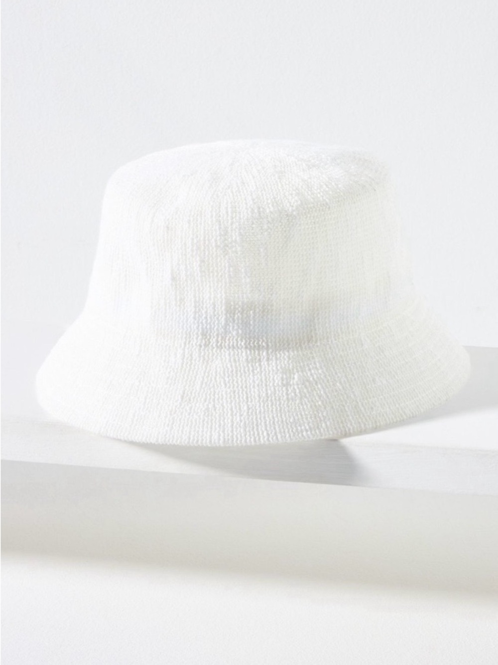 Anthropologie Nubby Bucket Hat in White. Brand new!